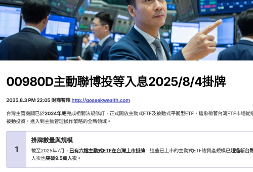 00980D主動連博債券